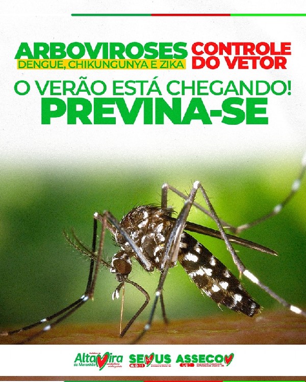 Arboviroses controle do vetor: Degue, Zika e Chikungunya