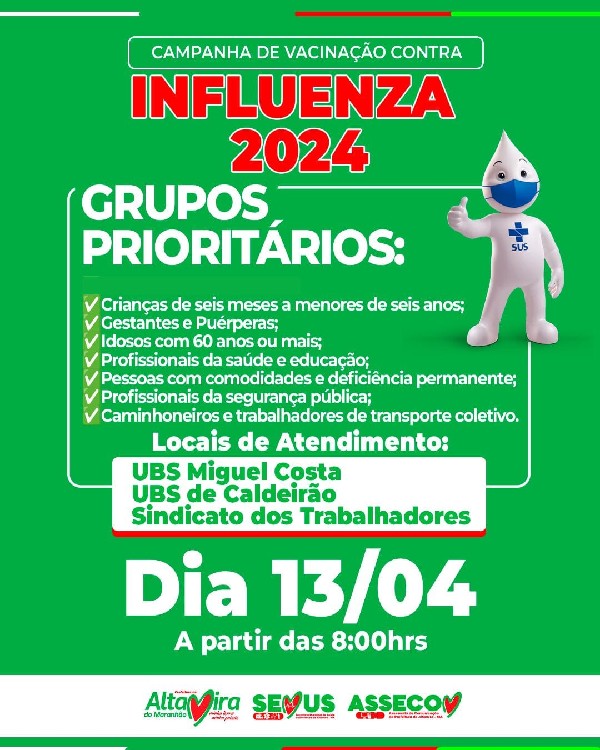 Campanha de vacinação contra a influenza