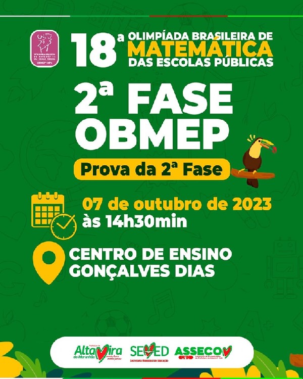 18ª Olimpíada Brasileira de Matemática das Escolas Públicas