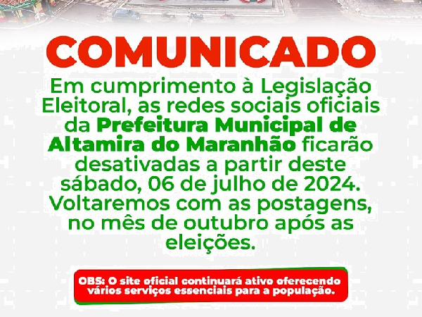 Atençao! Comunicado importante