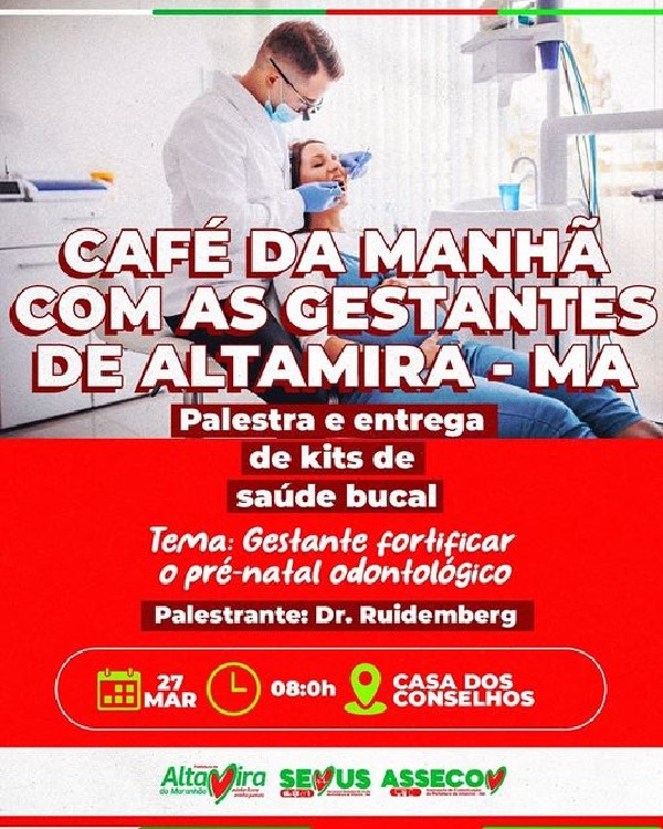 SEMUS irá realizar café da manhã e palestra para as gestantes de Altamira-MA